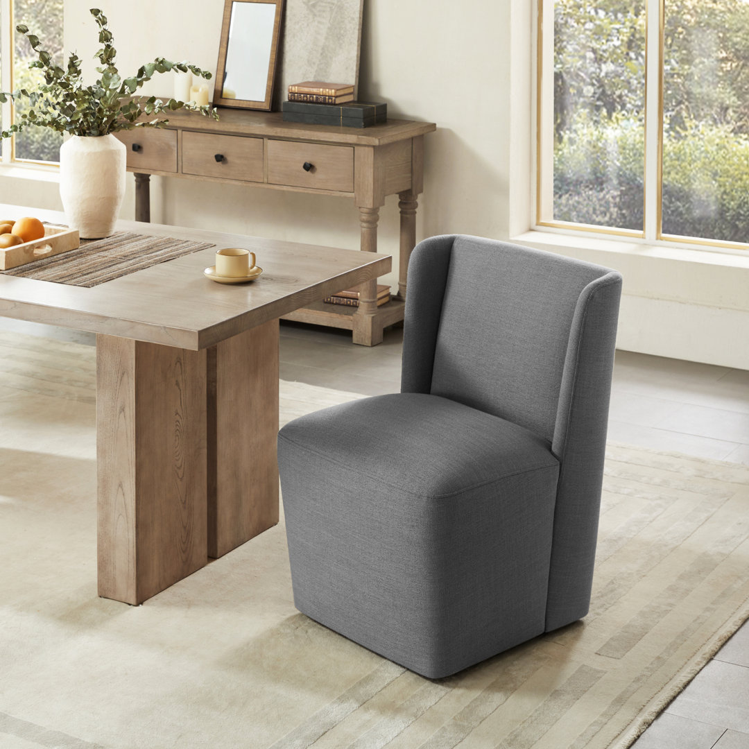 Ardeth Polyester Blend Side Chair With Caster
